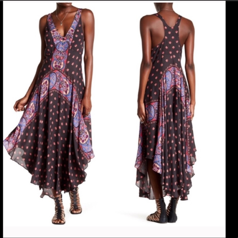 Free People Faithfully Yours Boho Floral Dress